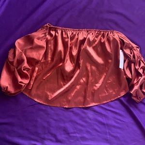 Off should bronze shirt. Brand new w/tags.